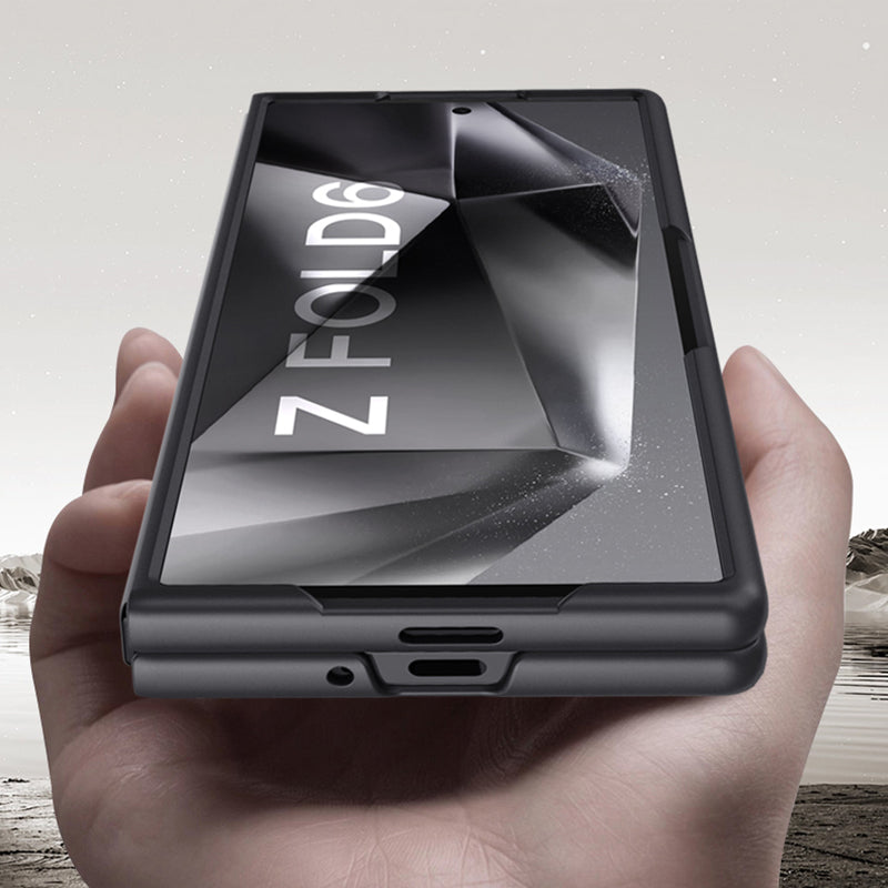 For Samsung Galaxy Z Fold6 5G Case Skin-Touch Hard PC Phone Cover - Grey