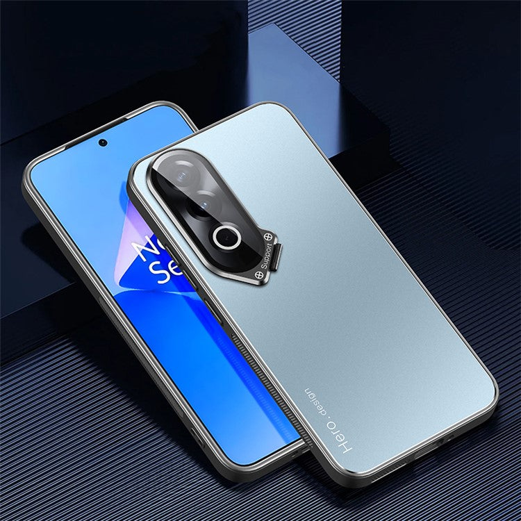 For OnePlus Ace 3V 5G Cell Phone Case Lens Film Kickstand Back Cover Works with Magnetic Car Mount - Blue
