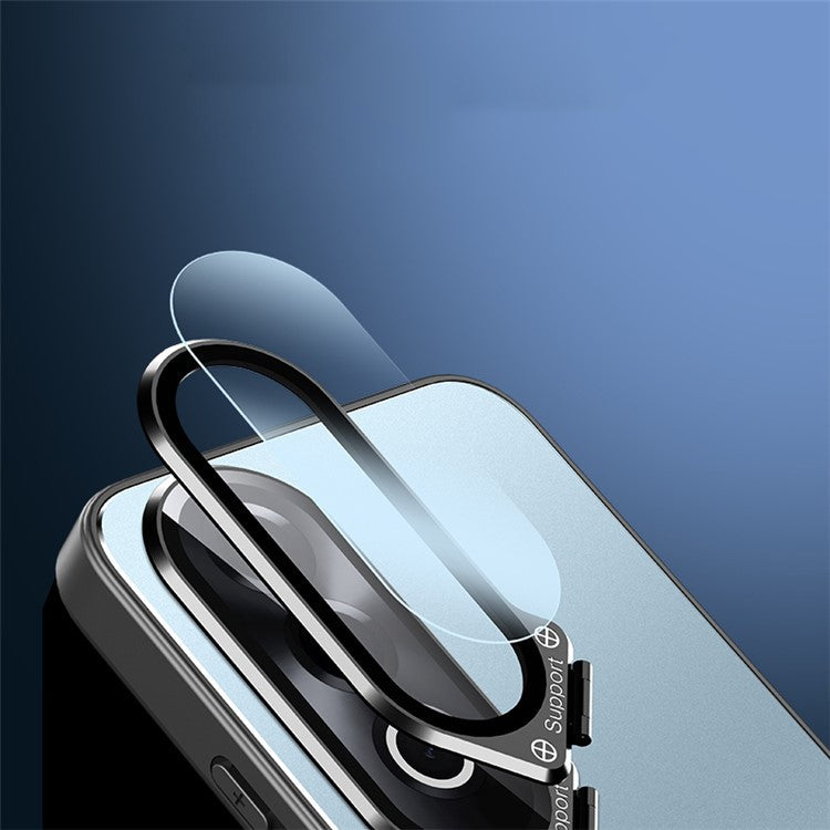 For OnePlus Ace 3V 5G Cell Phone Case Lens Film Kickstand Back Cover Works with Magnetic Car Mount - Blue