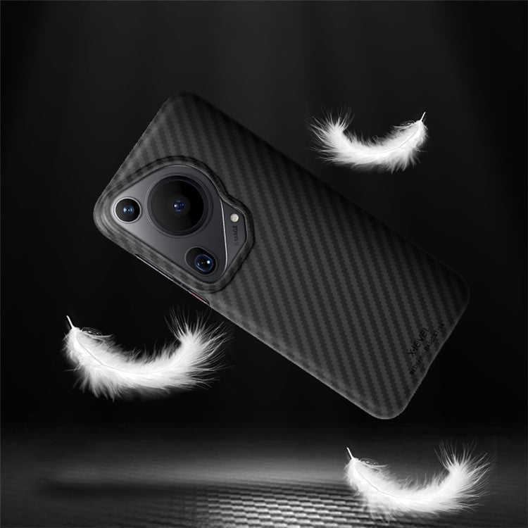 X-LEVEL For Huawei Pura 70 Ultra Cell Phone Case Carbon Fiber Texture PC Mobile Phone Back Cover