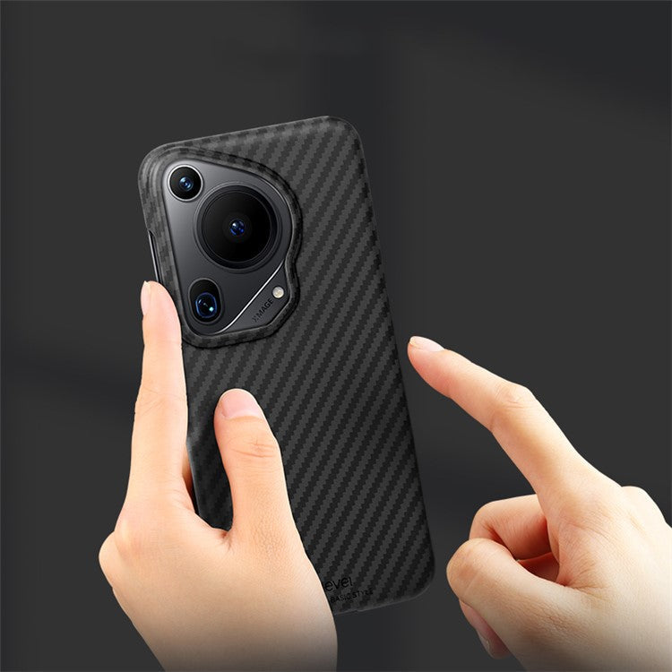 X-LEVEL For Huawei Pura 70 Ultra Cell Phone Case Carbon Fiber Texture PC Mobile Phone Back Cover