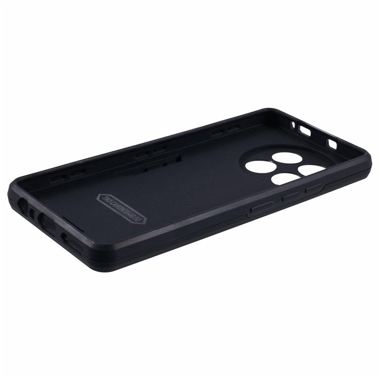 For TECNO Camon 30 4G Case PC+TPU Drop Defend Phone Case Support Magnetic Car Mount - Black