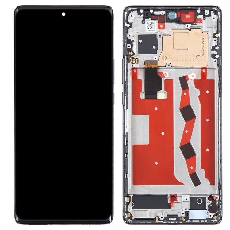 For Huawei nova 10 4G OEM Grade S AMOLED Screen and Digitizer Assembly + Frame (Without Logo) - Black