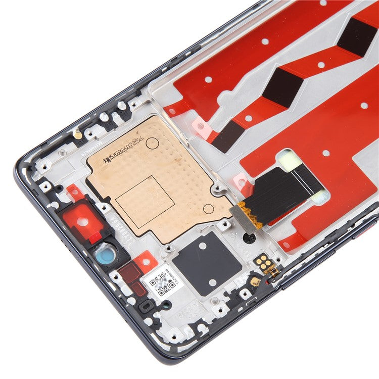 For Huawei nova 10 4G OEM Grade S AMOLED Screen and Digitizer Assembly + Frame (Without Logo) - Black