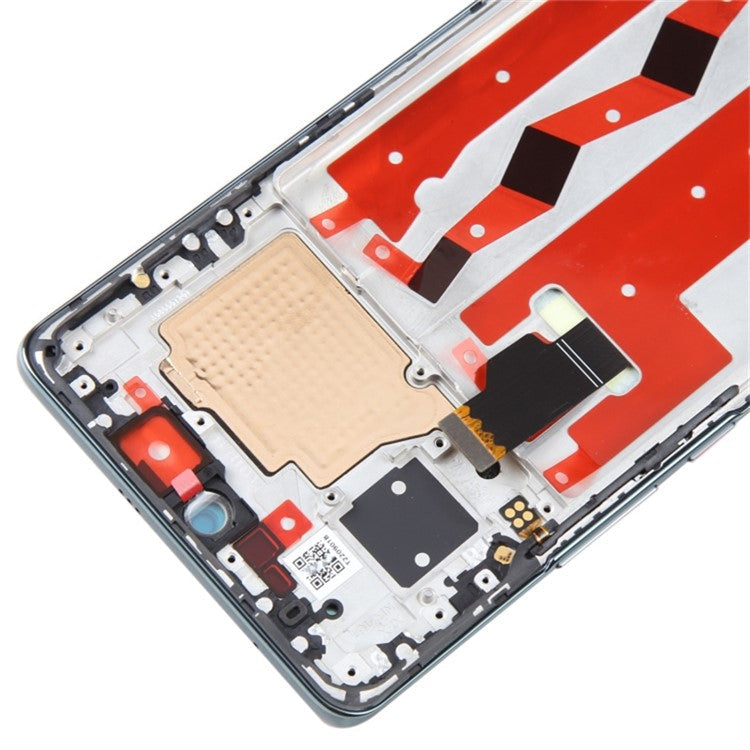 For Huawei nova 10 4G OEM Grade S AMOLED Screen and Digitizer Assembly + Frame (Without Logo) - Green