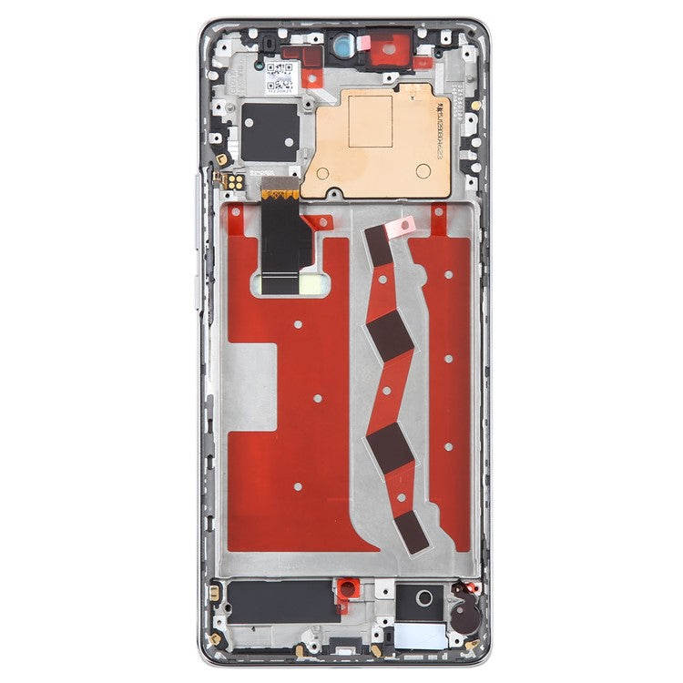 For Huawei nova 10 4G OEM Grade S AMOLED Screen and Digitizer Assembly + Frame (Without Logo) - Silver
