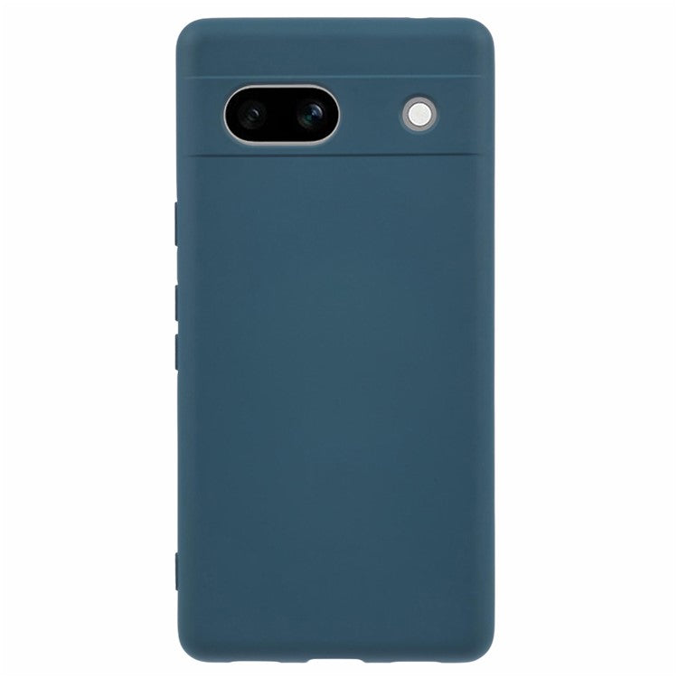 For Google Pixel 7a Case 2.0mm TPU Anti-Scratch Phone Cover Smooth Arc Edge - Midnight Green