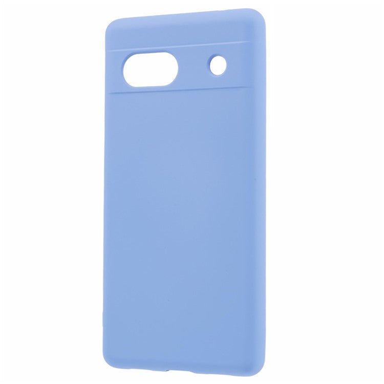 For Google Pixel 7a Case 2.0mm TPU Anti-Scratch Phone Cover Smooth Arc Edge - Purple