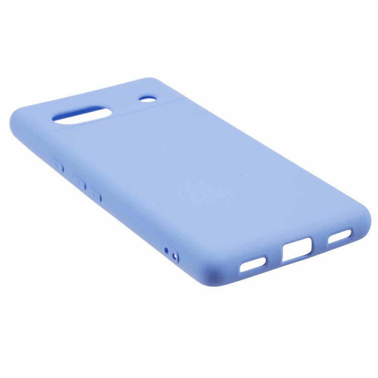 For Google Pixel 7a Case 2.0mm TPU Anti-Scratch Phone Cover Smooth Arc Edge - Purple