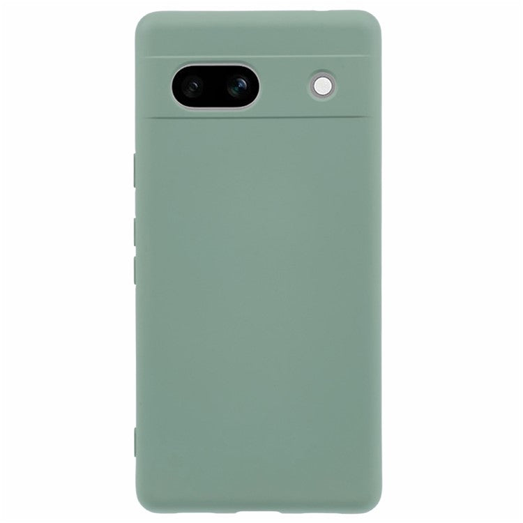 For Google Pixel 7a Case 2.0mm TPU Anti-Scratch Phone Cover Smooth Arc Edge - Green