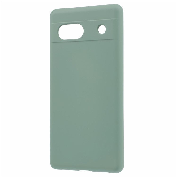 For Google Pixel 7a Case 2.0mm TPU Anti-Scratch Phone Cover Smooth Arc Edge - Green
