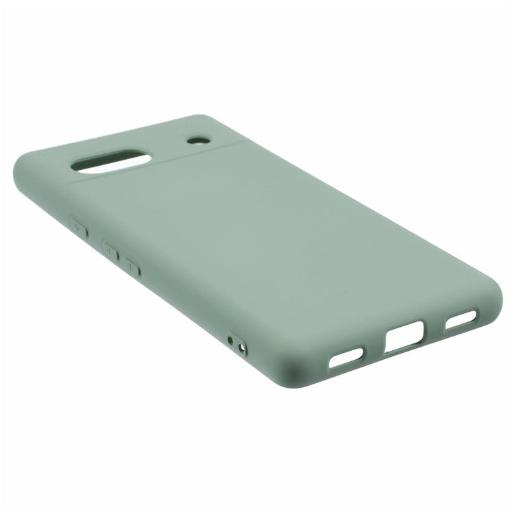 For Google Pixel 7a Case 2.0mm TPU Anti-Scratch Phone Cover Smooth Arc Edge - Green