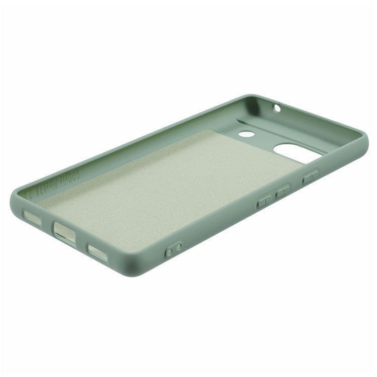 For Google Pixel 7a Case 2.0mm TPU Anti-Scratch Phone Cover Smooth Arc Edge - Green