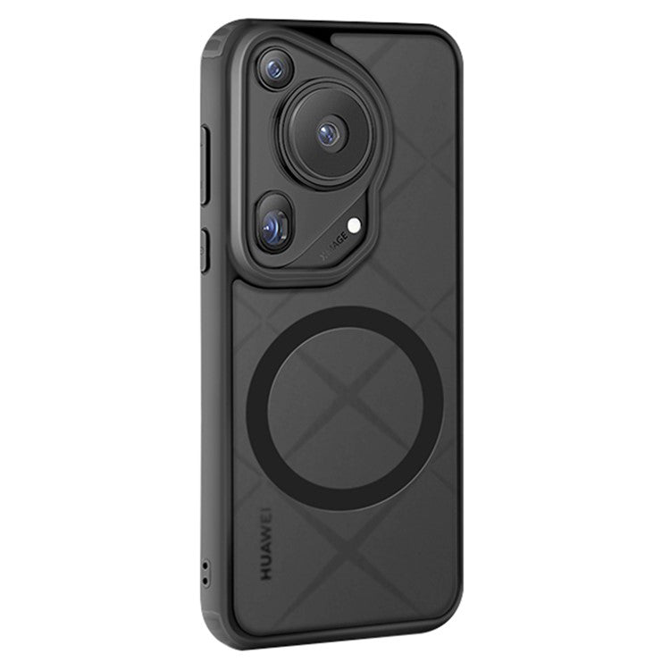 X-LEVEL For Huawei Pura 70 Ultra Case Compatible with MagSafe PC+TPU Matte Cell Phone Cover - Black