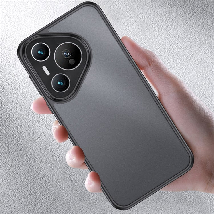X-LEVEL For Huawei Pura 70 Cell Phone Case PC+TPU Matte Shockproof Cover - Black