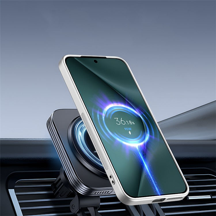 For Huawei Pura 70 Magnetic Case Metal Lens Frame Kickstand TPU+PC Anti-Drop Phone Cover - Baby Blue