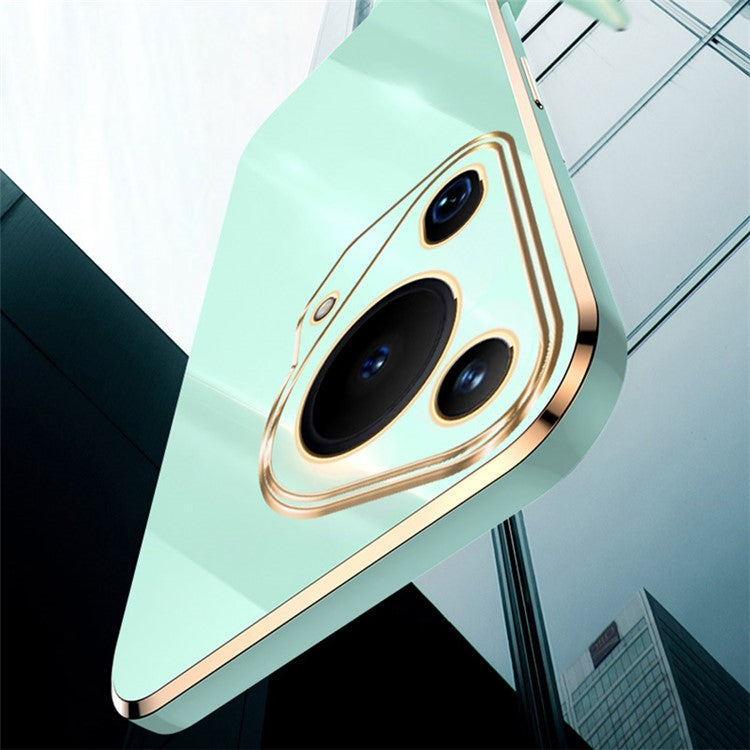 XINLI For Huawei Pura 70 Ultra Case Anti-Scratch Electroplating TPU Phone Cover - Cyan