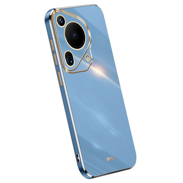 XINLI For Huawei Pura 70 Ultra Case Anti-scratch Electroplating TPU Phone Cover - Blue