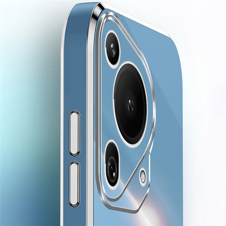 XINLI For Huawei Pura 70 Ultra Case Anti-scratch Electroplating TPU Phone Cover - Blue