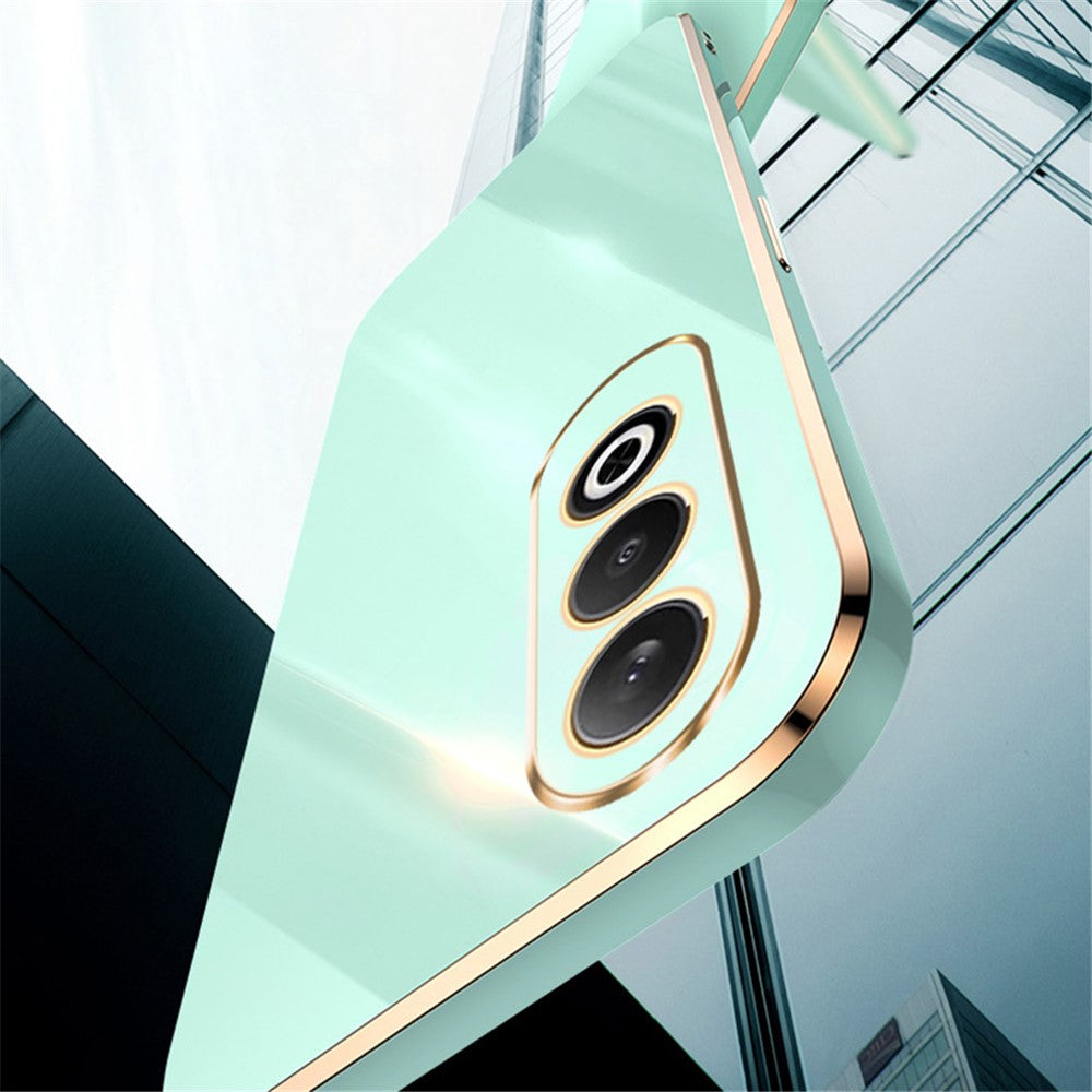 XINLI For Oppo K12 Case Electroplating Edge Shockproof TPU Phone Cover - Red