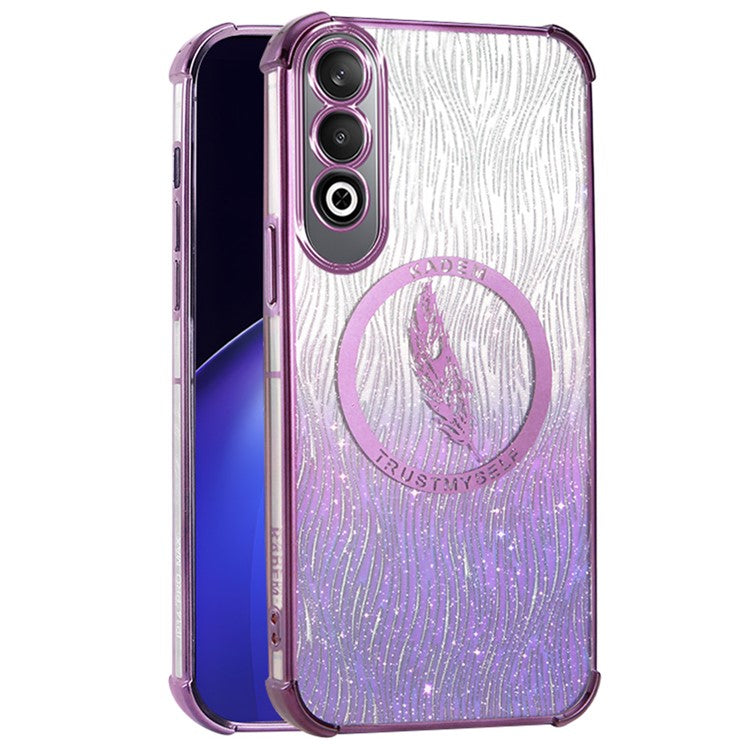 KADEM For OnePlus Nord CE4 5G Case TPU Glitter Phone Cover Four Corner Airbag - Purple