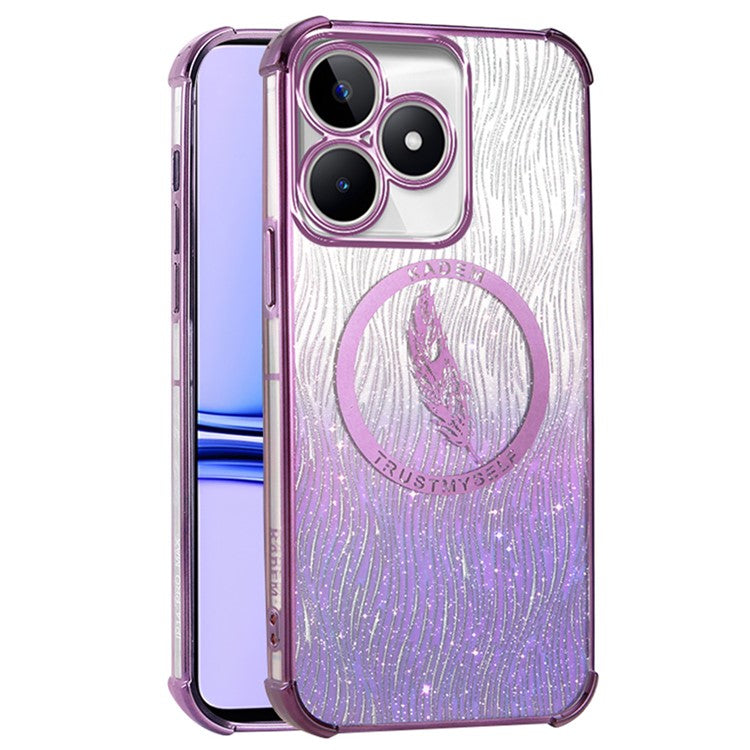 KADEM For Realme C53 (Global) / C53 (India) / C51 / Narzo N53 4G / Note 50 4G Case Glitter TPU Phone Cover - Purple