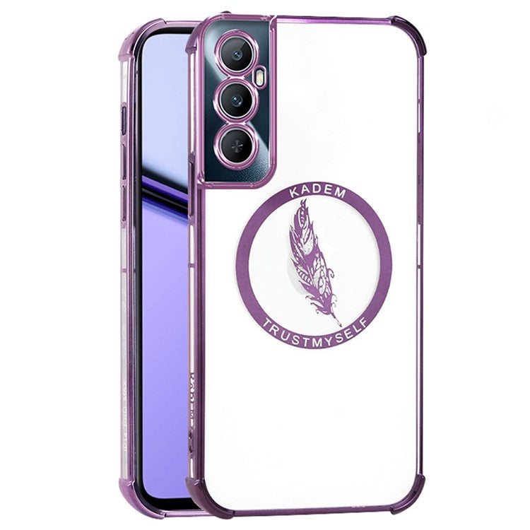 KADEM For Realme C65 4G Shockproof Case Anti-Drop Soft TPU Phone Cover - Purple
