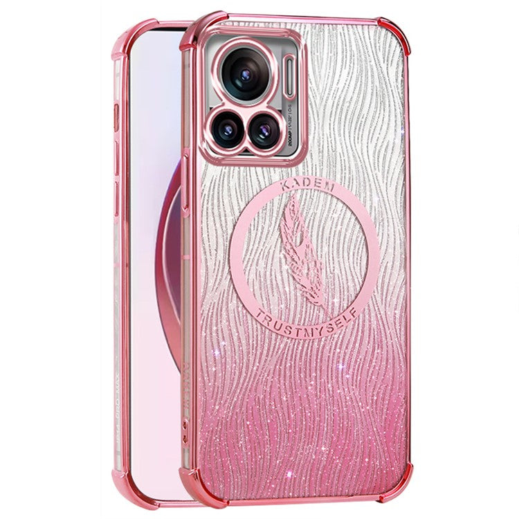 KADEM For Motorola Edge 30 Ultra 5G / Moto X30 Pro 5G Case Soft TPU Electroplating Sparkly Phone Cover - Pink