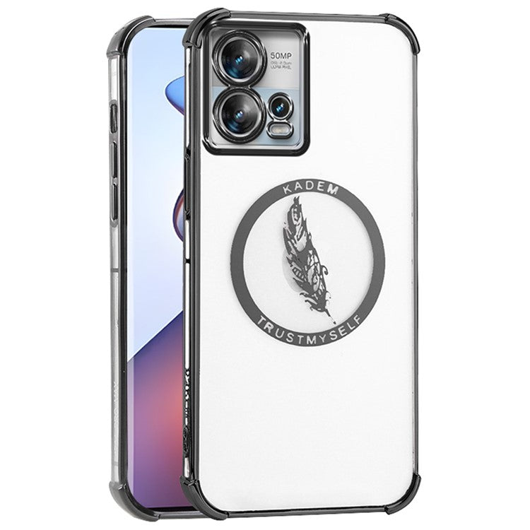 KADEM For Motorola Edge 30 Fusion 5G / Moto S30 Pro 5G Case TPU Phone Cover with Reinforced Corner - Black