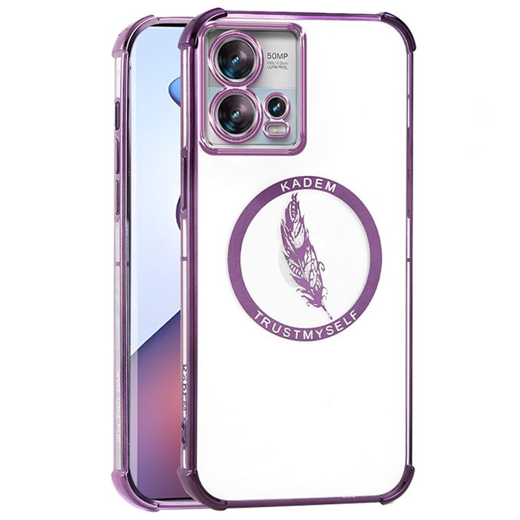 KADEM For Motorola Edge 30 Fusion 5G / Moto S30 Pro 5G Case TPU Phone Cover with Reinforced Corner - Purple