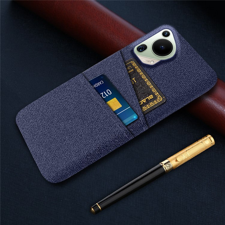 For Huawei Pura 70 Ultra Case Hard PC Phone Cover with Dual Card Slots - Blue