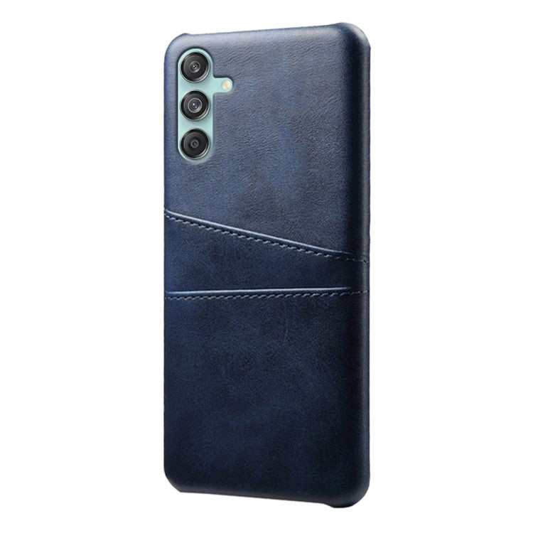For Samsung Galaxy M55 5G / C55 5G / F55 5G Case Card Holder Leather+PC Phone Cover - Blue