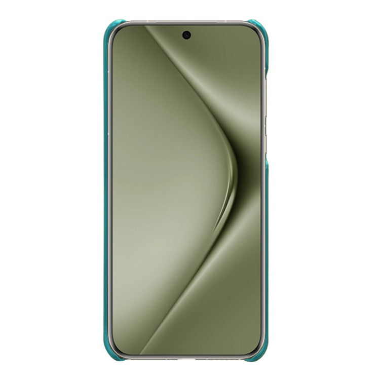 For Huawei Pura 70 Ultra Case with Dual Card Slots PU Leather + Hard PC Shell Ultra Thin - Green