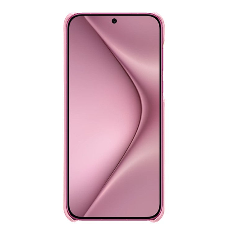 For Huawei Pura 70 Slim Case Card Slots PU+PC Phone Cover - Rose Gold