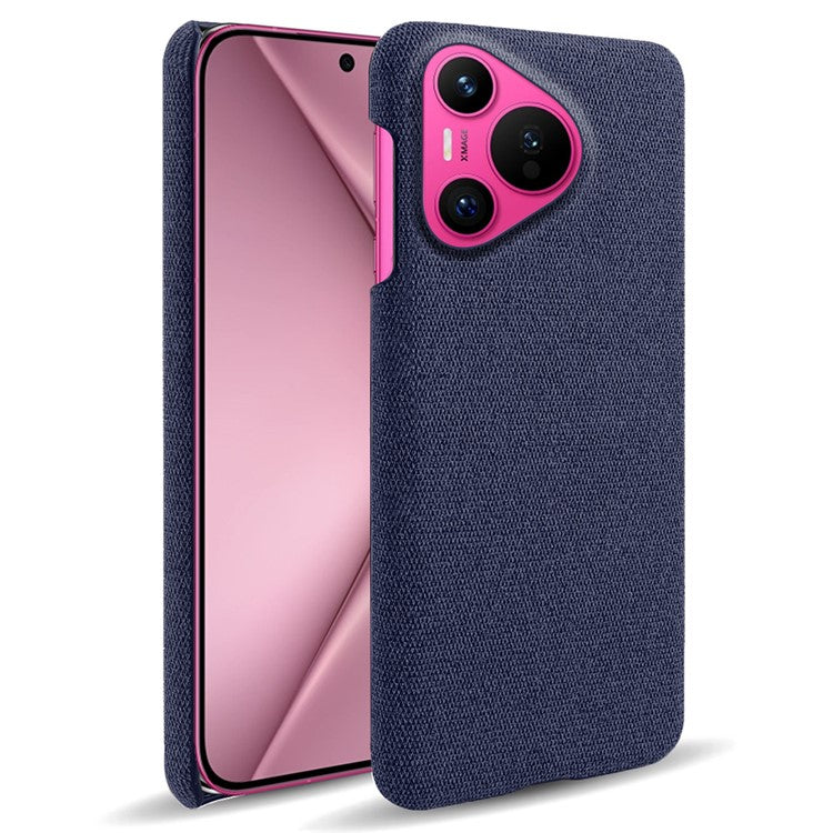 For Huawei Pura 70 Case Anti-Drop Cloth+PC Slim Phone Cover - Blue