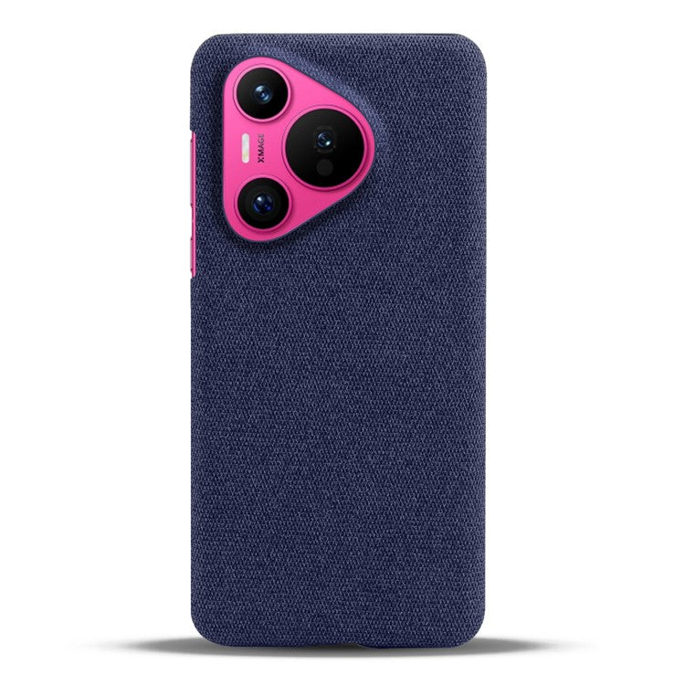 For Huawei Pura 70 Case Anti-Drop Cloth+PC Slim Phone Cover - Blue