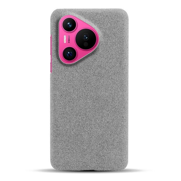 For Huawei Pura 70 Case Anti-Drop Cloth+PC Slim Phone Cover - Light Grey