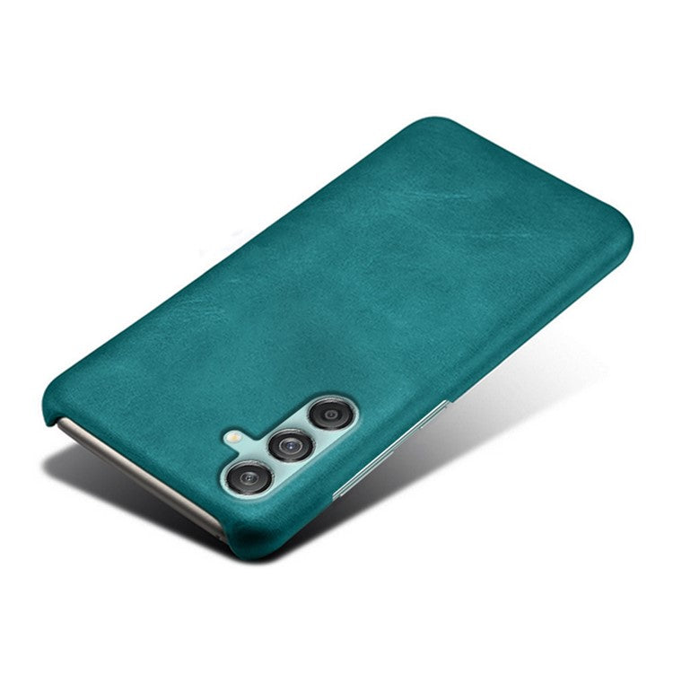 For Samsung Galaxy M55 5G / C55 5G / F55 5G Case PU Leather + Hard PC Phone Cover Calf Texture - Green