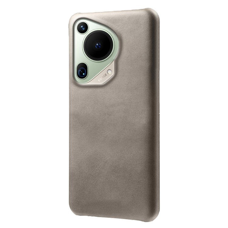 For Huawei Pura 70 Ultra Cases Calf Texture Leather + PC Slim Phone Cover - Grey