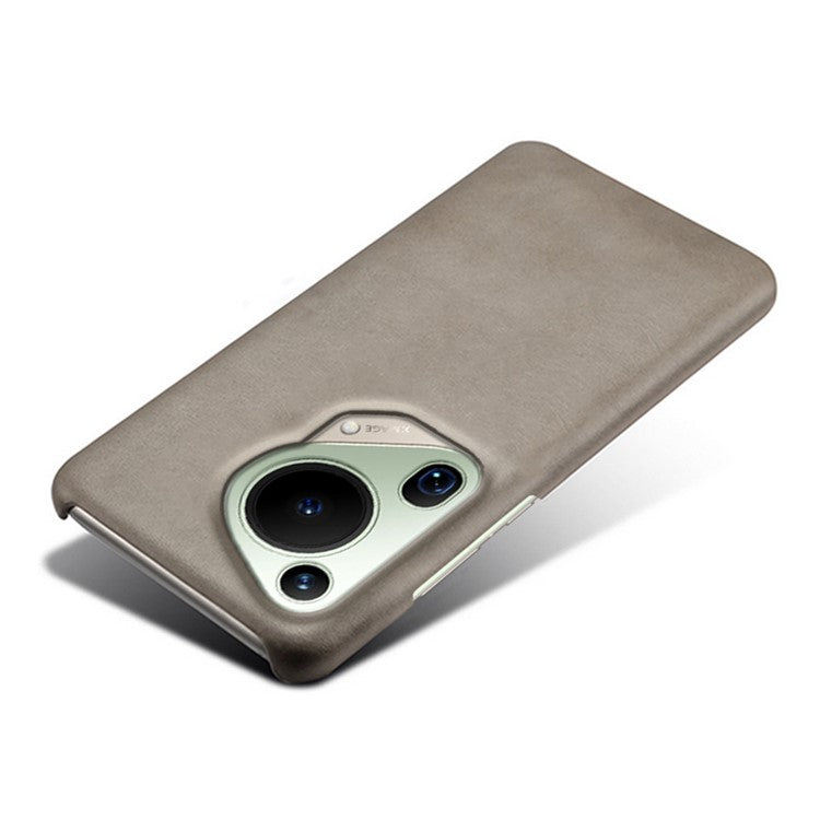 For Huawei Pura 70 Ultra Cases Calf Texture Leather + PC Slim Phone Cover - Grey