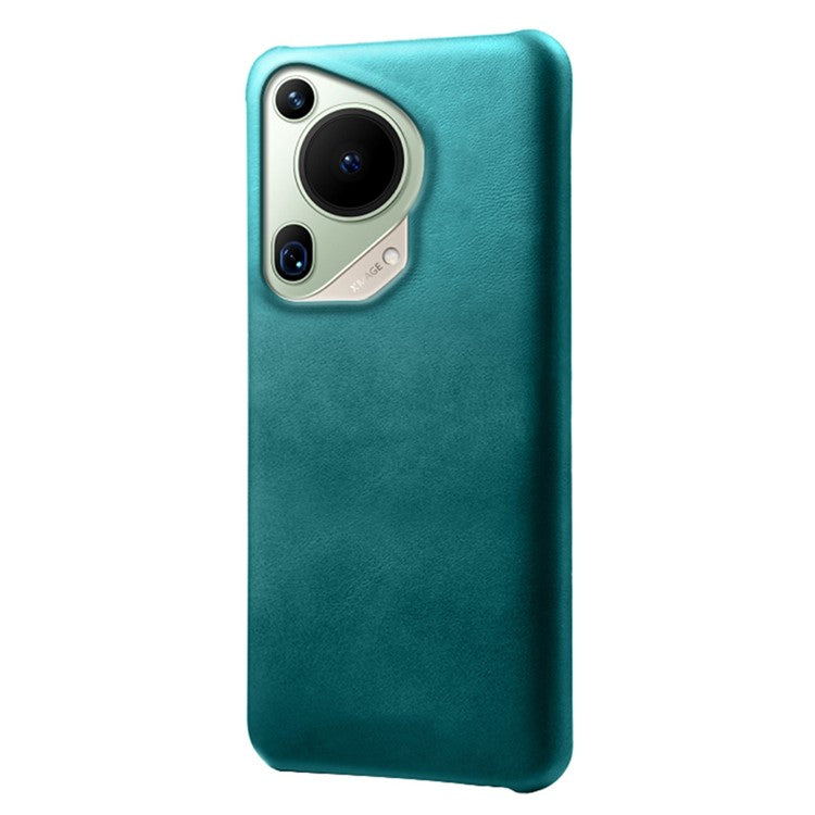 For Huawei Pura 70 Ultra Cases Calf Texture Leather + PC Slim Phone Cover - Green