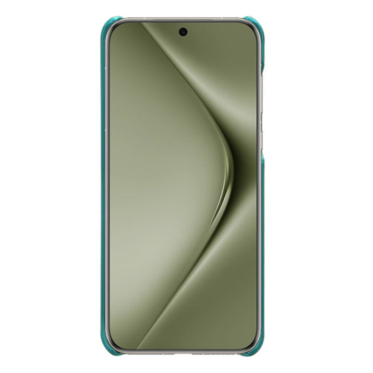 For Huawei Pura 70 Ultra Cases Calf Texture Leather + PC Slim Phone Cover - Green