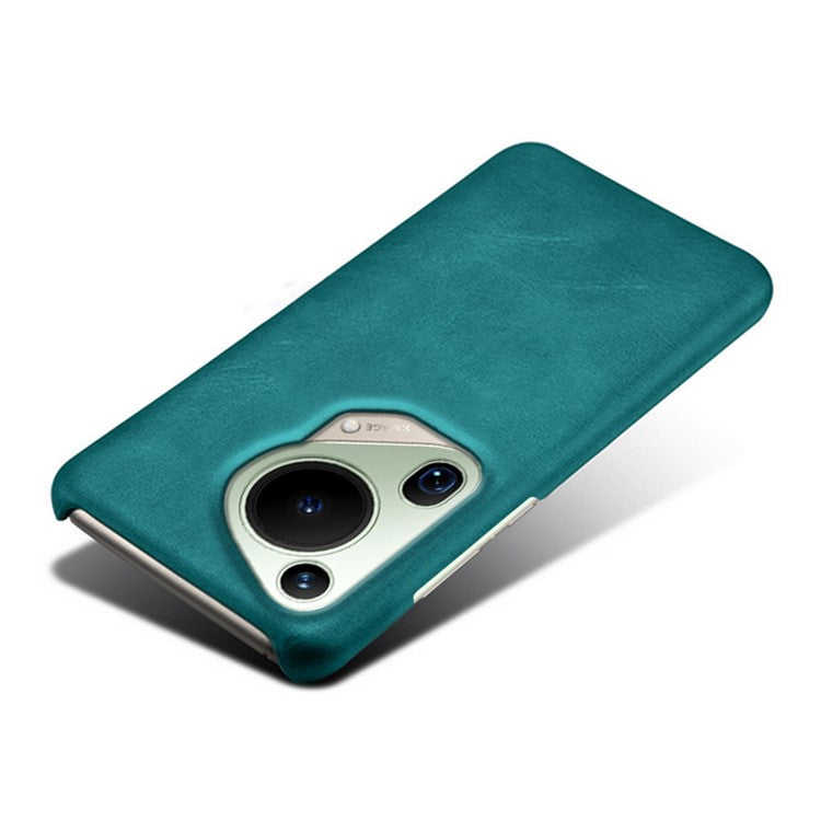 For Huawei Pura 70 Ultra Cases Calf Texture Leather + PC Slim Phone Cover - Green