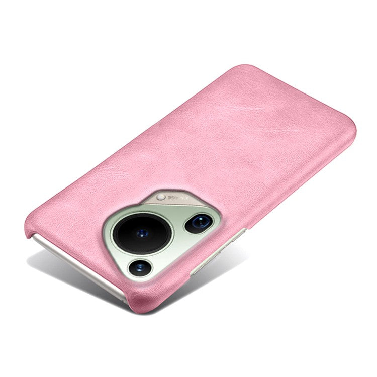 For Huawei Pura 70 Ultra Cases Calf Texture Leather + PC Slim Phone Cover - Rose Gold