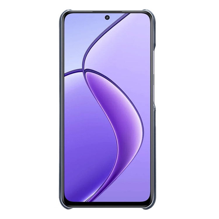 For Realme C65 4G Cases Anti-Drop Leather + PC Phone Cover Calf Texture - Blue