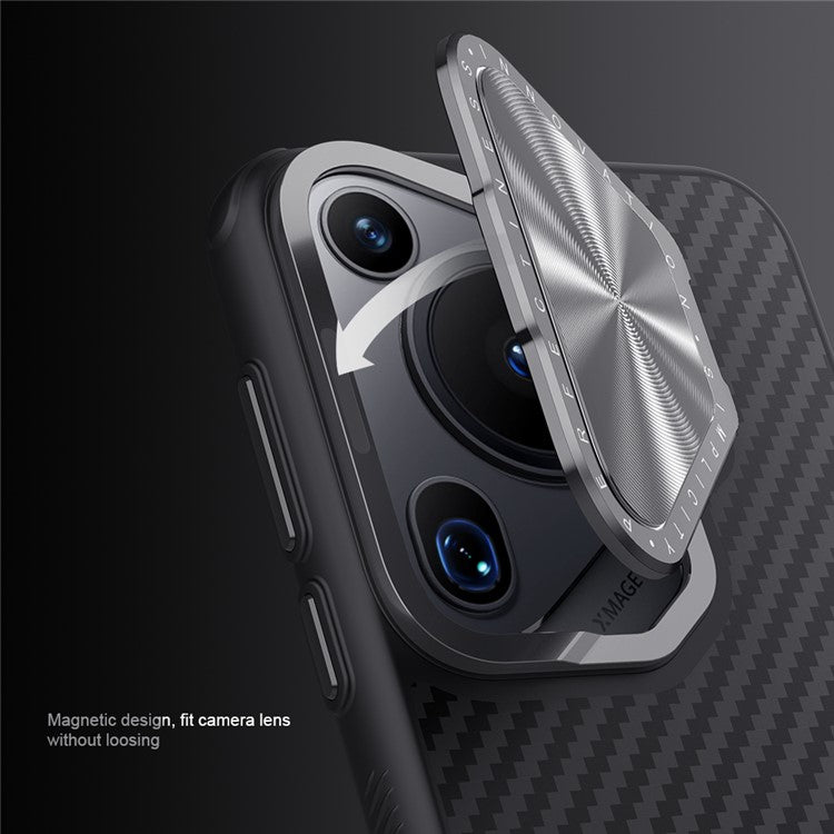 NILLKIN Carboprof Case for Huawei Pura 70 Ultra Magnetic Case TPU+Aramid Fiber Phone Cover Lens Protection