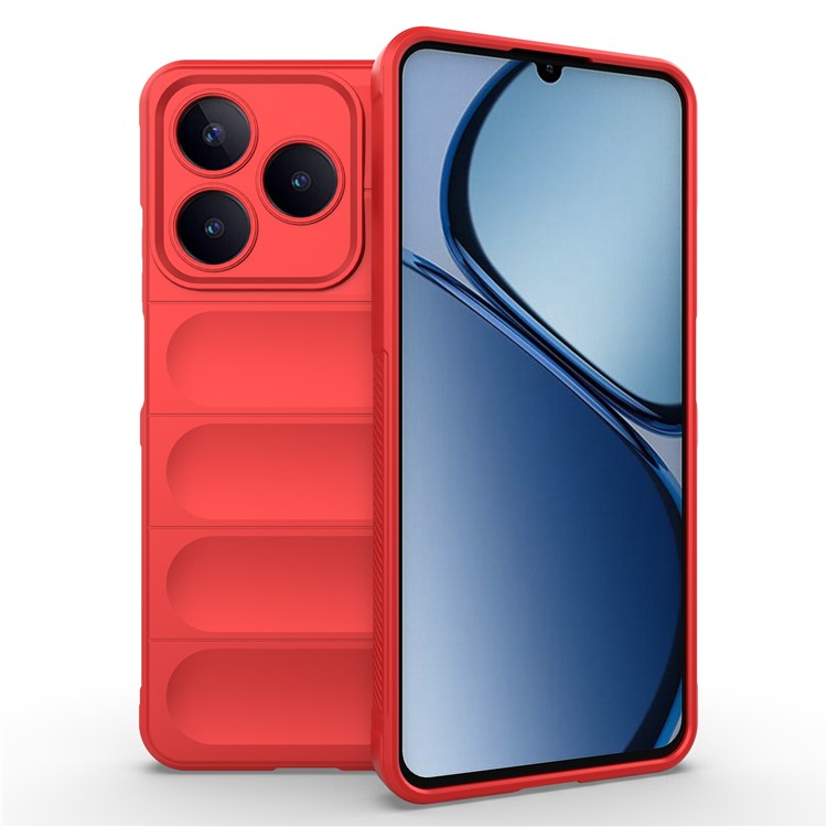 For Realme C63 4G / Narzo N63 4G Case Soft TPU Drop-proof Mobile Phone Cover - Red