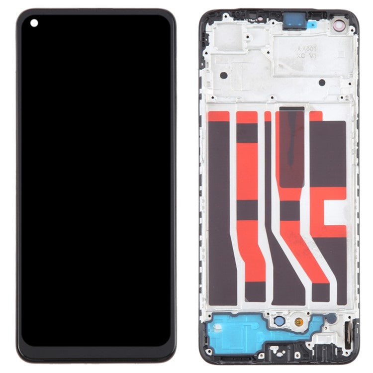 For Oppo Reno6 Lite Grade C OLED Screen and Digitizer Assembly + Frame Spare Part (Without Logo)