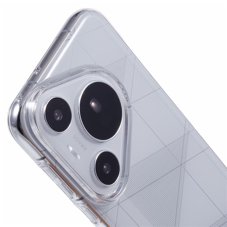 For Huawei Pura 70 Clear Case Scratch-Resistant PC Phone Cover