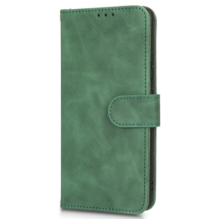 For Motorola Moto S30 Pro 5G PU Leather Wallet Stand Phone Cover Skin-touch Feeling Drop-proof Folio Flip Case - Green